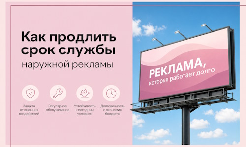 Как продлить срок службы наружной рекламы в  Чайковском