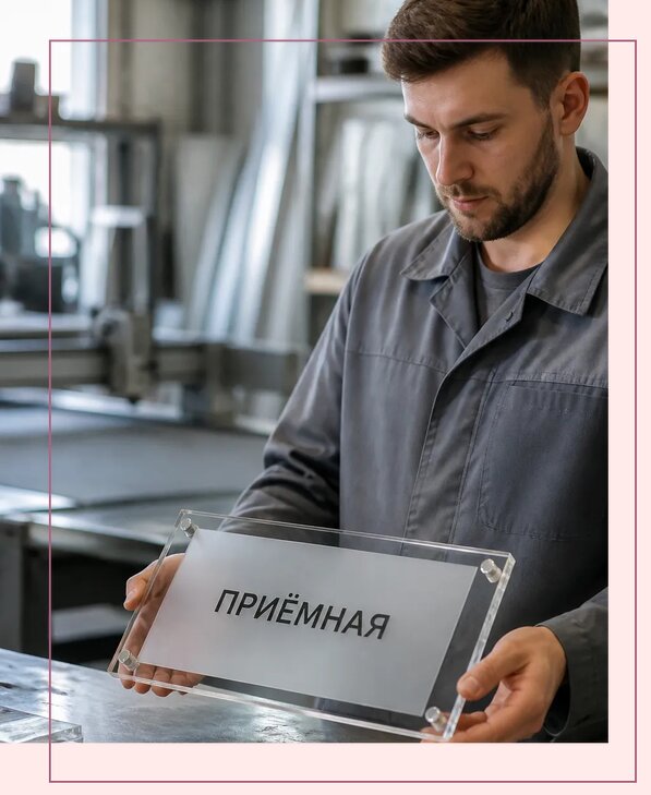 Таблички из оргстекла на заказ в Чайковском от 3947 р. | Аванза-Чкв