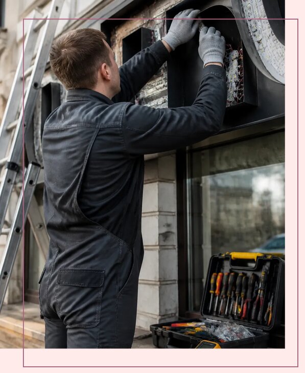 Ремонт светодиодных вывесок в Чайковском по цене от 6579 р. | Аванза-Чкв